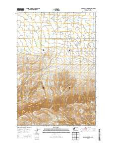 Toppenish Mountain Washington Current topographic map, 1:24000 scale, 7.5 X 7.5 Minute, Year 2013