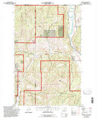 Toroda Washington Historical topographic map, 1:24000 scale, 7.5 X 7.5 Minute, Year 1992