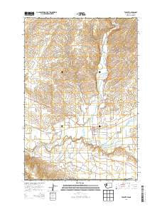 Touchet Washington Current topographic map, 1:24000 scale, 7.5 X 7.5 Minute, Year 2014