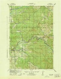 Toutle Washington Historical topographic map, 1:62500 scale, 15 X 15 Minute, Year 1942