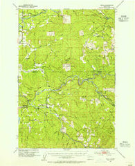 Toutle Washington Historical topographic map, 1:62500 scale, 15 X 15 Minute, Year 1953