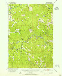 Toutle Washington Historical topographic map, 1:62500 scale, 15 X 15 Minute, Year 1953