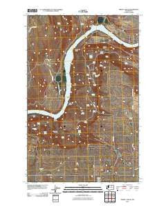 Trefry Canyon Washington Historical topographic map, 1:24000 scale, 7.5 X 7.5 Minute, Year 2011