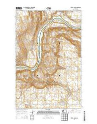 Trefry Canyon Washington Current topographic map, 1:24000 scale, 7.5 X 7.5 Minute, Year 2014