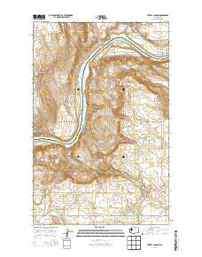 Trefry Canyon Washington Current topographic map, 1:24000 scale, 7.5 X 7.5 Minute, Year 2014