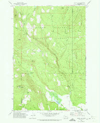 Trout Lake Washington Historical topographic map, 1:24000 scale, 7.5 X 7.5 Minute, Year 1970