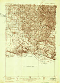 Troutdale Washington Historical topographic map, 1:48000 scale, 15 X 15 Minute, Year 1934
