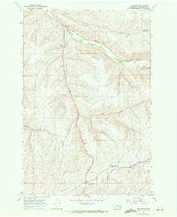 Tucannon Washington Historical topographic map, 1:24000 scale, 7.5 X 7.5 Minute, Year 1967