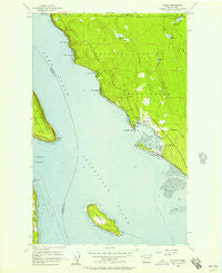 Tulalip Washington Historical topographic map, 1:24000 scale, 7.5 X 7.5 Minute, Year 1956