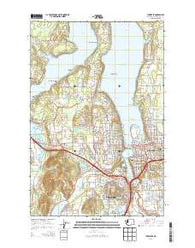 Tumwater Washington Current topographic map, 1:24000 scale, 7.5 X 7.5 Minute, Year 2014