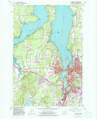 Tumwater Washington Historical topographic map, 1:24000 scale, 7.5 X 7.5 Minute, Year 1959