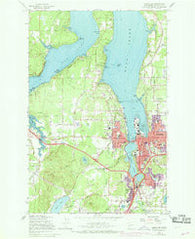 Tumwater Washington Historical topographic map, 1:24000 scale, 7.5 X 7.5 Minute, Year 1959