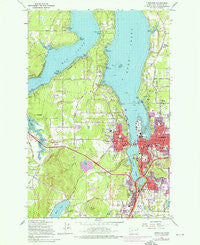 Tumwater Washington Historical topographic map, 1:24000 scale, 7.5 X 7.5 Minute, Year 1959