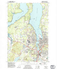 Tumwater Washington Historical topographic map, 1:24000 scale, 7.5 X 7.5 Minute, Year 1959