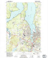 Tumwater Washington Historical topographic map, 1:24000 scale, 7.5 X 7.5 Minute, Year 1959