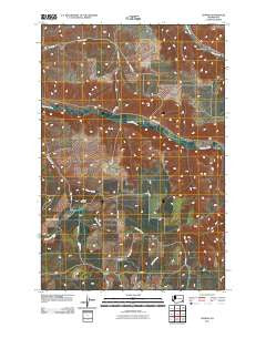 Turner Washington Historical topographic map, 1:24000 scale, 7.5 X 7.5 Minute, Year 2011