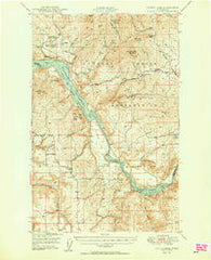 Turtle Lake Washington Historical topographic map, 1:62500 scale, 15 X 15 Minute, Year 1950
