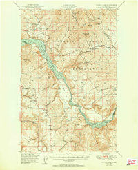 Turtle Lake Washington Historical topographic map, 1:62500 scale, 15 X 15 Minute, Year 1950