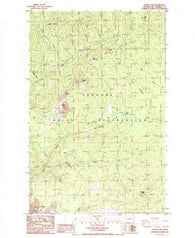 Turtle Lake Washington Historical topographic map, 1:24000 scale, 7.5 X 7.5 Minute, Year 1985