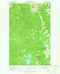 Twin Lakes Washington Historical topographic map, 1:62500 scale, 15 X 15 Minute, Year 1952