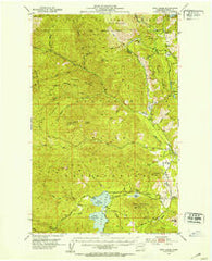 Twin Lakes Washington Historical topographic map, 1:62500 scale, 15 X 15 Minute, Year 1952