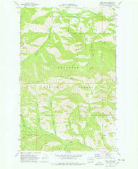 Twisp West Washington Historical topographic map, 1:24000 scale, 7.5 X 7.5 Minute, Year 1969