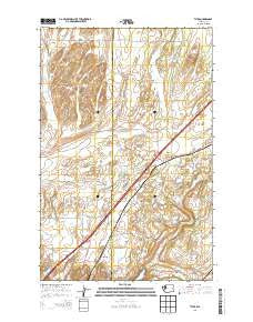 Tyler Washington Current topographic map, 1:24000 scale, 7.5 X 7.5 Minute, Year 2014