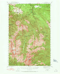 Tyler Peak Washington Historical topographic map, 1:62500 scale, 15 X 15 Minute, Year 1946