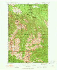 Tyler Peak Washington Historical topographic map, 1:62500 scale, 15 X 15 Minute, Year 1946