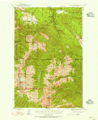 Tyler Peak Washington Historical topographic map, 1:62500 scale, 15 X 15 Minute, Year 1946