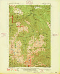 Tyler Peak Washington Historical topographic map, 1:62500 scale, 15 X 15 Minute, Year 1948