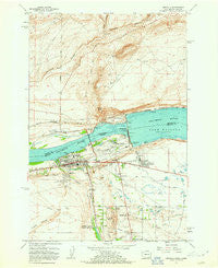 Umatilla Oregon Historical topographic map, 1:24000 scale, 7.5 X 7.5 Minute, Year 1962