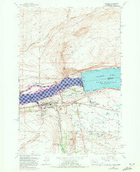 Umatilla Oregon Historical topographic map, 1:24000 scale, 7.5 X 7.5 Minute, Year 1962