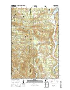 Uncas Washington Current topographic map, 1:24000 scale, 7.5 X 7.5 Minute, Year 2014