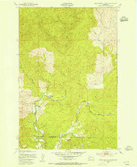 Upper Naselle River Washington Historical topographic map, 1:24000 scale, 7.5 X 7.5 Minute, Year 1949