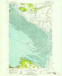 Utsalady Washington Historical topographic map, 1:24000 scale, 7.5 X 7.5 Minute, Year 1956