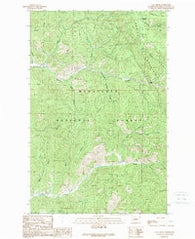 Van Creek Washington Historical topographic map, 1:24000 scale, 7.5 X 7.5 Minute, Year 1989