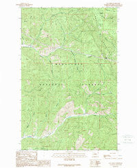Van Creek Washington Historical topographic map, 1:24000 scale, 7.5 X 7.5 Minute, Year 1989