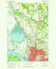 Vancouver Washington Historical topographic map, 1:24000 scale, 7.5 X 7.5 Minute, Year 1961