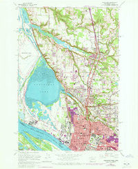 Vancouver Washington Historical topographic map, 1:24000 scale, 7.5 X 7.5 Minute, Year 1961