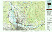 Vancouver Washington Historical topographic map, 1:100000 scale, 30 X 60 Minute, Year 1979
