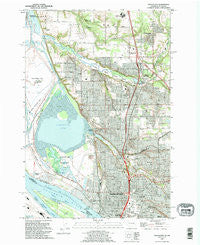 Vancouver Washington Historical topographic map, 1:24000 scale, 7.5 X 7.5 Minute, Year 1990