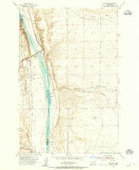 Vantage Washington Historical topographic map, 1:24000 scale, 7.5 X 7.5 Minute, Year 1954
