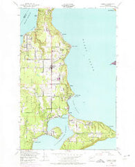 Vashon Washington Historical topographic map, 1:24000 scale, 7.5 X 7.5 Minute, Year 1949