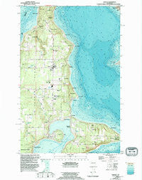 Vashon Washington Historical topographic map, 1:24000 scale, 7.5 X 7.5 Minute, Year 1949