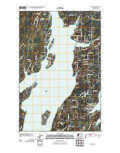 Vaughn Washington Historical topographic map, 1:24000 scale, 7.5 X 7.5 Minute, Year 2011
