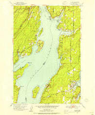 Vaughn Washington Historical topographic map, 1:24000 scale, 7.5 X 7.5 Minute, Year 1953