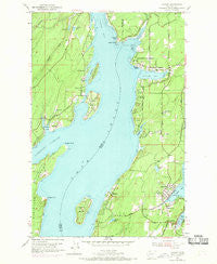 Vaughn Washington Historical topographic map, 1:24000 scale, 7.5 X 7.5 Minute, Year 1953