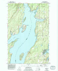 Vaughn Washington Historical topographic map, 1:24000 scale, 7.5 X 7.5 Minute, Year 1953