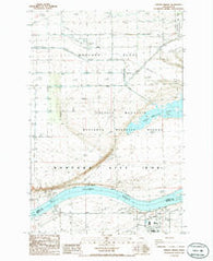 Vernita Bridge Washington Historical topographic map, 1:24000 scale, 7.5 X 7.5 Minute, Year 1986